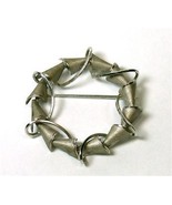 Delicate Sterling Abstract Circular Curtis &quot;dce&quot; Brooch - £14.88 GBP