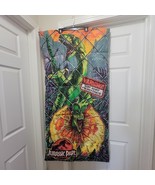 Vintage 1992 Jurassic Park Dilophosaurus Velociraptor Sleeping Bag 56” X... - $36.12