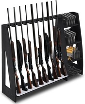 Wooden Gun Rack With Holder, Indoor Floor Standing Rifle Rack, Gun Display - $131.34 CAD