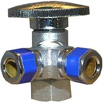 LASCO 06-9321 Quarter Turn 3-Way Valve, 1/2-Inch Iron Pipe Inlet X 3/8-Inch - $43.20 CAD