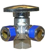 LASCO 06-9321 Quarter Turn 3-Way Valve, 1/2-Inch Iron Pipe Inlet X 3/8-Inch - $563.34 MXN