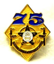 Fraternal Order Of Police Pin 75th Anniversary Grand Lodge Blue - £8.49 GBP