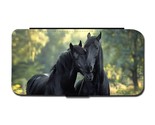 Black Horses Samsung Galaxy A72 Flip Wallet Case - $19.90