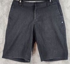 DC Shorts Mens 30 Black Distressed Skater Casual Straight Relaxed Fit Chino - £11.66 GBP