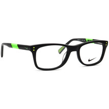 Nike Kids&#39; Eyeglasses 5538 001 Black/Green/Gray Square Frame 46[]17 130 - $59.99