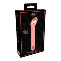 Shots Royal Gems Jewel Rechargeable Curved ABS Bullet Vibrator Rose Gold - £29.72 GBP