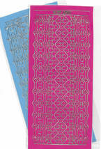 Peel Off Sticker Sheet. Borders. Choice Of Colour. - $1.49
