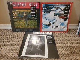 Lot de 3 LP Bikini Kill : S/T, Pussy Whipped, Reject All-American New Sealed - £61.31 GBP