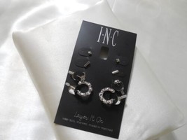 INC International Concepts Silver-Tone 4-Pc. Set Crystal Stud Earrings A... - $11.74