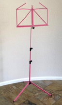 K&amp;M Music Stand-Pink-Folding/Telescoping-Made In Germany - £22.35 GBP