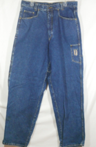 Vintage PACO Jeans 36x34 Baggy Wide Leg Denim Carpenter 90s Skater - £59.72 GBP