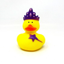 Princess Rubber Duck 2&quot; Purple Crown Stones Girl Queen Duckie Squirter T... - £6.87 GBP