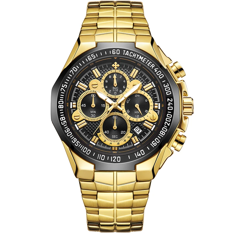Asculino wwoor mens watches 2023 top brand luxury wrist watches for men gold big golden thumb200