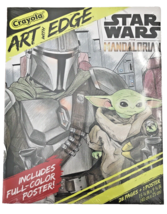 Star Wars Mandalorian Crayola Art with Edge 28 Coloring Pages Poster New Sealed - £6.42 GBP