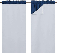 White Blackout Curtain Liners for Window - Noise Reducing Light Blocking Liner f - £22.53 GBP