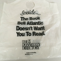  The Donnelley directory telephone book vintage plastic shopping bag mov... - $19.75