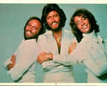 Vtg Chrome Postcard - 1970s The BeeGees Music Band Disco Jumpsuits UNP - $18.15