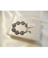 Style &amp; Co. 7-1/2&quot;Dark Grey Tone Jeweled Bracelet R967 $32 - $11.25