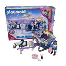 PLAYMOBIL MAGIC SLEIGH WITH ROYAL COUPLE # 9474 PLAYSET 100% COMPLETE W/... - £19.08 GBP