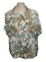 Margaritaville Mens White 2XL Button Front Collar Shirt - $24.75