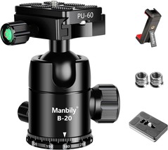 Manbily Professional Tripod Ball Head, Super Long Lens Does, Up To 33Lbs/15Kg. - £42.04 GBP