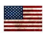 USA Flag Vintage Metal Sign 36&quot; by 24&quot; - £102.58 GBP