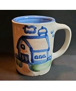 Country Scene Blue by M A HADLEY BARN-THE END Coffee Tea Mug Discontinued - $69.84 CAD