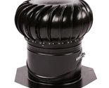 Master Flow Wind Turbine Roof Mount Vent Black Galvanized Dual Bearing 1... - $64.58