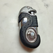 Vintage Harley Davidson Lighter Case Eagle Biker Silver Re-Fillable Lighter - $24.75