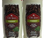 2X Old Spice Men&#39;s Body Wash Timber With Mint 16 Oz. Each  - £21.97 GBP