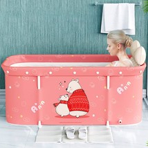 Vieunsok Portable Bathtub Kit, Foldable Soaking Bathing Tub For Adults, Soaking - £55.87 GBP
