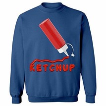 Ketchup Condiment Easy Halloween Costume Part of a Set - Sweatshirt Royal Blue - £38.21 GBP