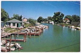 Postcard Advertising Jim Hall Auctiions Belle River Lake St Clair Ontario - £2.25 GBP