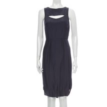 Ulla Johnson Womens Size 2 Sheath Mini Dress Scoop Sleeveless Cutout Nav... - £57.16 GBP