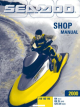 2000 Mare Doo Rx Di GTX Di Servizio Negozio Riparazione Manuale 219100110 OEM - £27.71 GBP