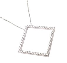 Authenticity Guarantee 
Authentic! Tiffany &amp; Co 18k White Gold Diamond S... - £3,089.74 GBP