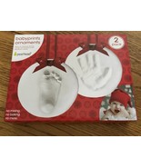 Pearhead Babyprints Ornaments Kit 2-Pack Handprint Footprint Keepsake NIB - $20.51 CAD