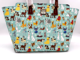 Disney Dooney and &amp; Bourke Disney Dogs Tote Bag Purse Visa Exclusive Blu... - £553.94 GBP
