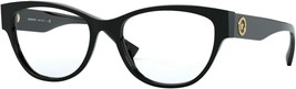 Versace Eyeglasses VE3287 GB1 53mm Black / Demo Lens - $1,680.44 MXN
