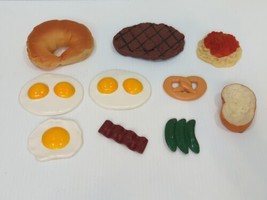 pretend play food realistic croissant steak bread eggs bacon spaghetti MTC lot - £14.80 GBP