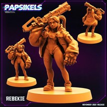 3D Printed Papsikels Cyberpunk Sci-Fi Rebekie - 28mm 32mm - $163.34 MXN+