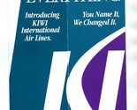 Introducing Kiwi International Air Lines  Brochure 1992 - $23.73