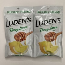 2 Pack - Luden&#39;s Honey Lemon Throat Drops Lozenges, 25 ct ea, Exp 08/2025 - £7.62 GBP