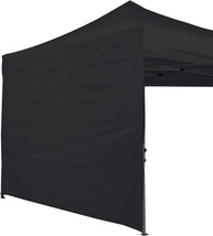 ABCCANOPY Instant Canopy SunWall 10x10 FT, 1 Pack Sidewall Only, Black - £28.93 GBP