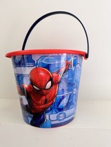 Marvel Spiderman Halloween Easter Plastic Candy Bucket Pail Spider Man Web New - £10.27 GBP