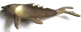 Vintage Brass Fish Cigarette  Ashtray Holder Sculpture Figurine Display - $25.99