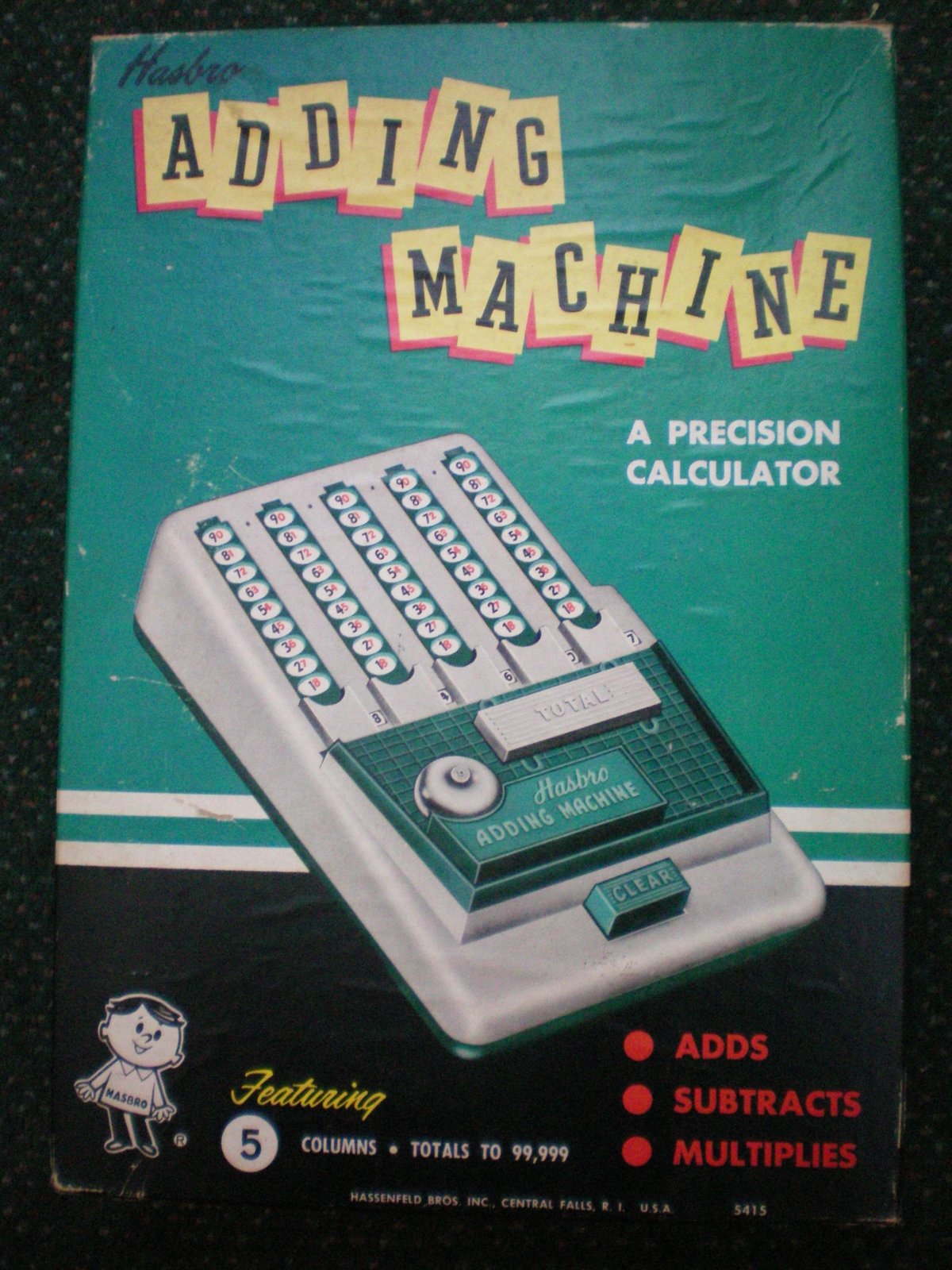 VINTAGE Hasbro Adding Machine A Precision Calculator 5415X400 - $79.00