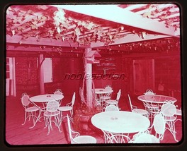 1950s Amana Iowa Ronneburg Restaurant Beer Garden Color Slide - £2.38 GBP
