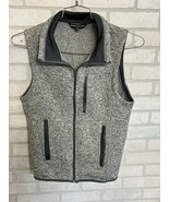 BEVERLY HILLS POLO CLUB Mens Fleece Full Zip Gray Vest Size small - £14.01 GBP