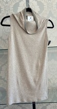 BRUNELLO CUCINELLI Beige Ribbed Knit Sleeveless Sweater/Top Sz M $925 - £236.78 GBP